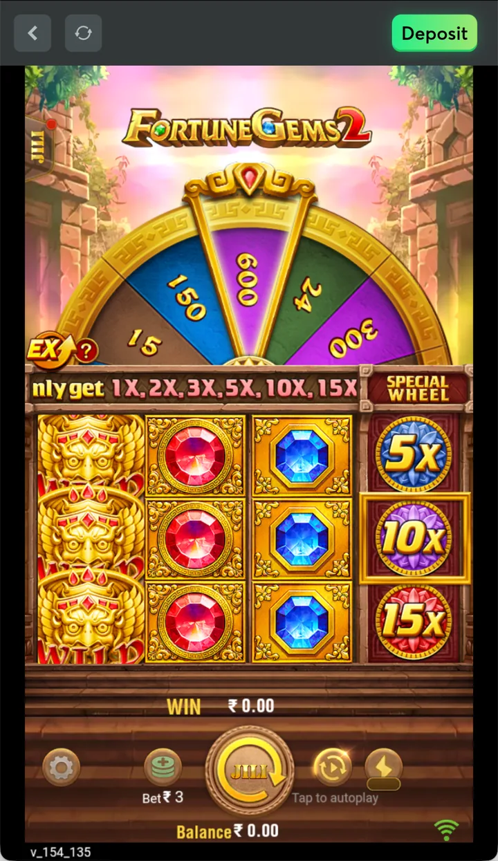 Fortune Gems slot on EK1 Game